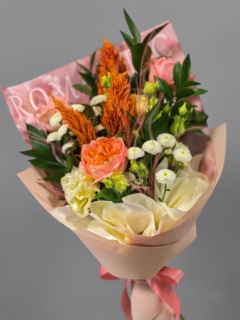 Peach Sunset — Apsveikuma pušķi, LZ Flowers Rēzekne