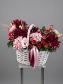 Burgundy & Blush Basket