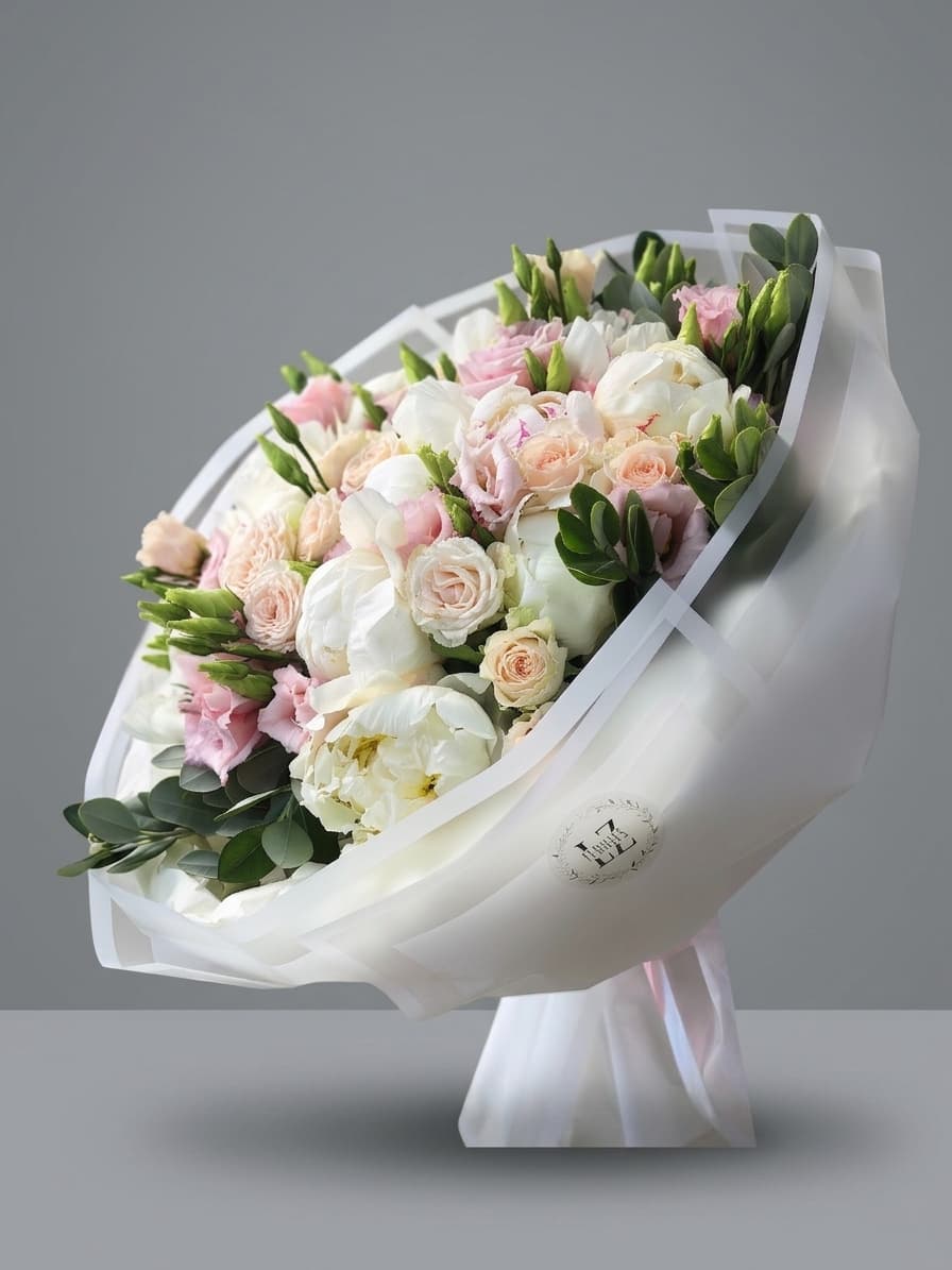 Blush & Ivory Dream — Pušķi, LZ Flowers Rēzekne