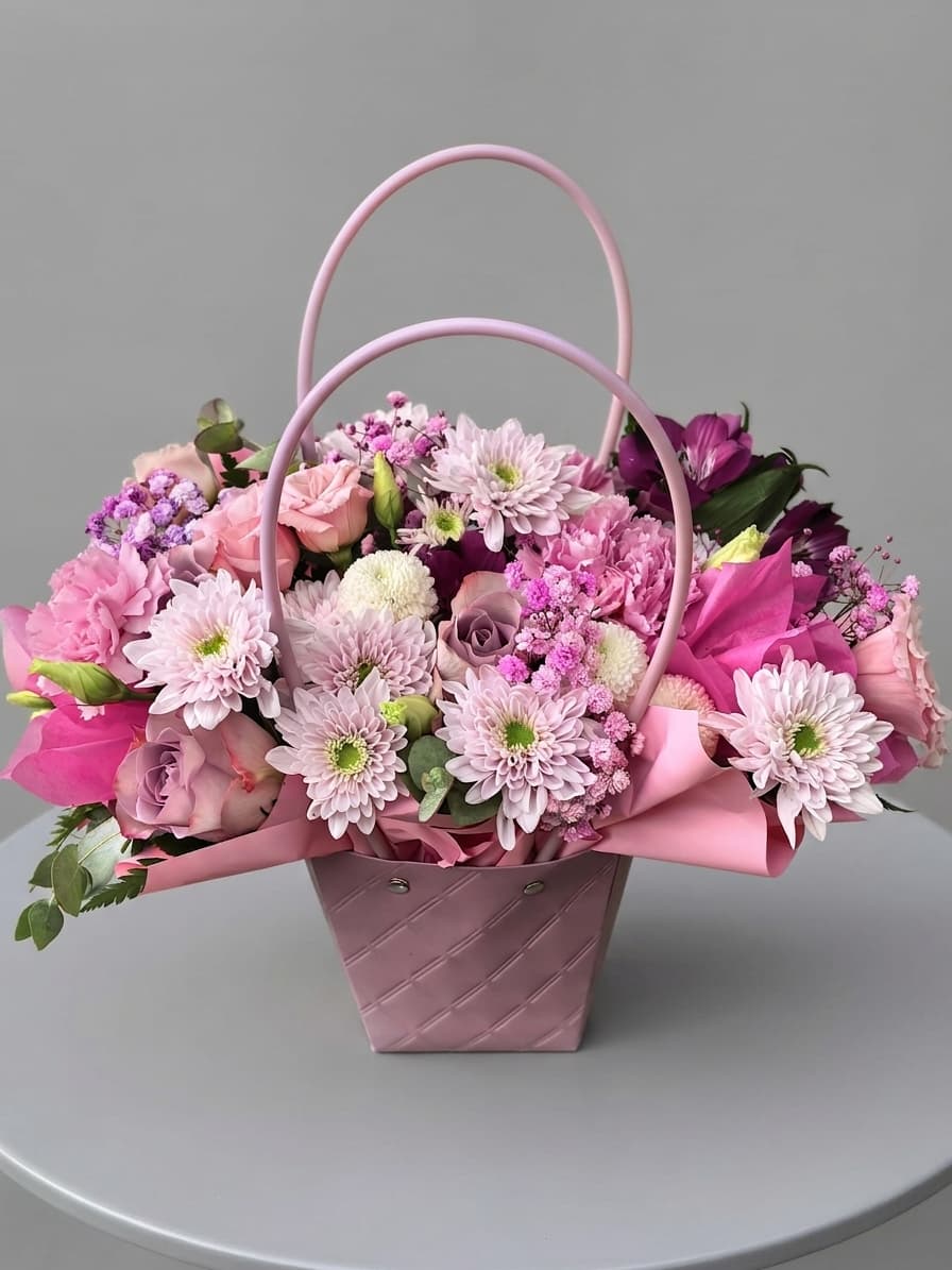 Blossom Box Bag — Budžeta pušķi, LZ Flowers Rēzekne