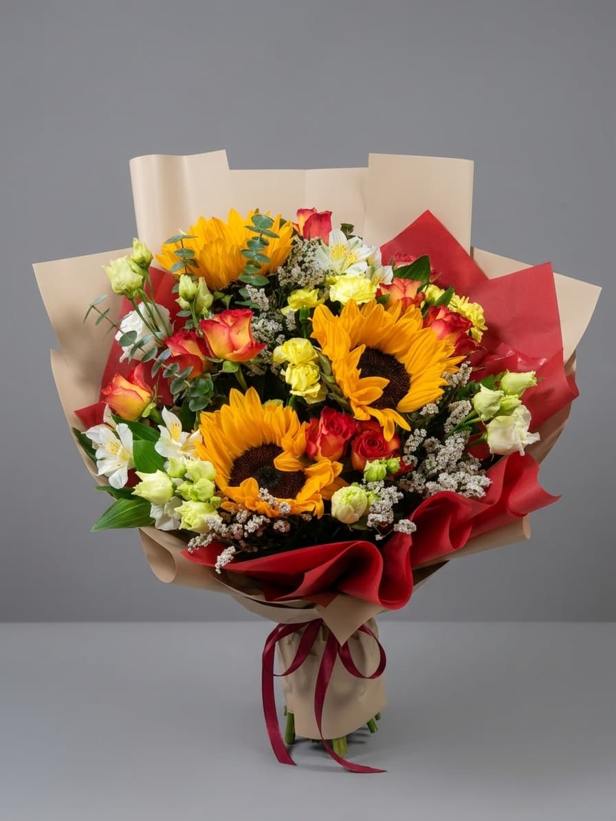 Golden Sunset — Pušķi, LZ Flowers Rēzekne