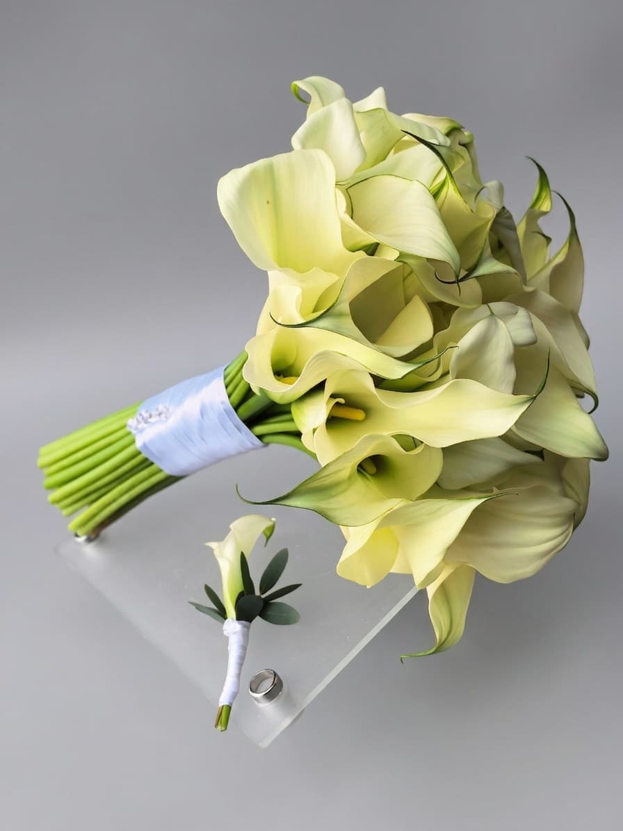 Classic White Calla — Kāzas, LZ Flowers Rēzekne
